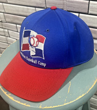 Dominican Baseball Camp cap blue red adjustable snap back Rare from a youth camp