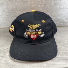 Vintage Rusty Wallace Miller Genuine Draft Racing Team Snapback Hat Cap 90s MGD