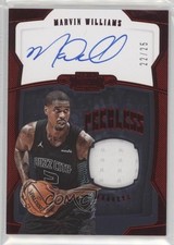 2018 Panini Dominion Peerless Jersey Red 22/25 Marvin Williams #PJ-MWL Auto fm0