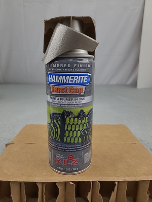 1x Hammerite Hammered Finish Rust Cap Primer Paint Bronze Spray Paint 12 Oz READ