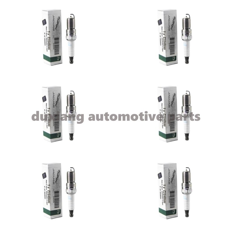 6PCS Spark Plug C2S46895 For JAGUAR S-TYPE 2 X200 X-TYPE X400 XF X250 XJ X350