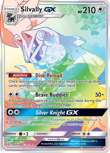 Silvally GX (Secret) 262/236 Rainbow Rare SM - Cosmic Eclipse EN Near Mint