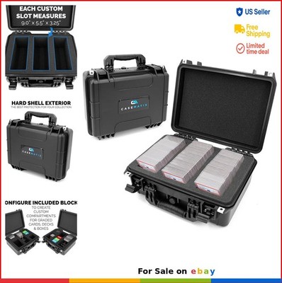 Waterproof Graded Card Storage Box Case for 100 PSA BGS CSG Sports Cards with