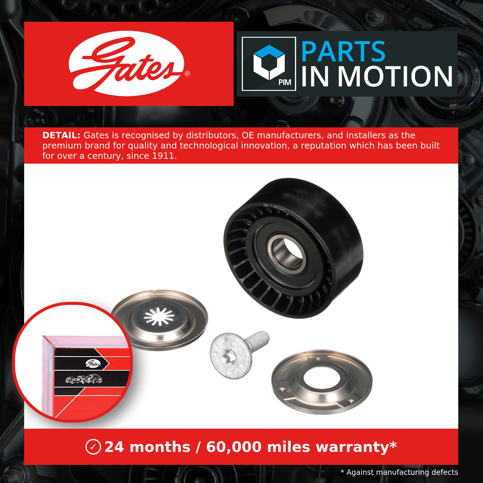 Aux Belt Idler Pulley fits MERCEDES E200 S212, W212 2.2D 09 to 16 OM651.925 New - Image 6