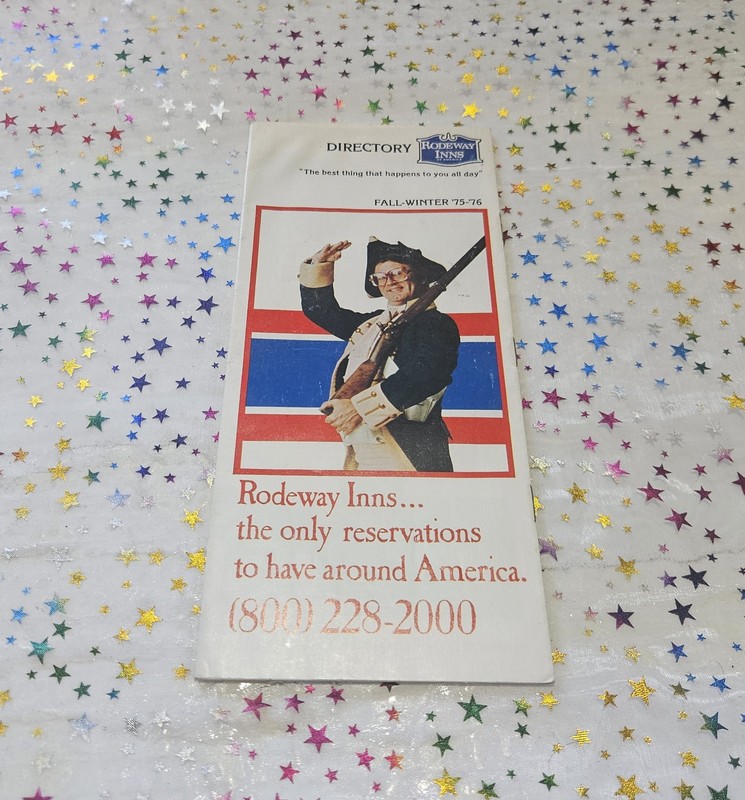 Vintage Fall/Winter 1975-1976 Rodeway Inn Directory Bicentennial Travel Brochure