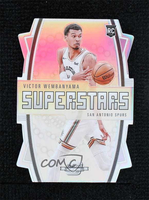 2023-24 Contenders Optic Superstars Die-Cuts Victor Wembanyama #3 Rookie RC 1n2n