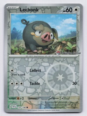 Lechonk (Pokemon Center Exclusive) Holo Common 155/198 NM