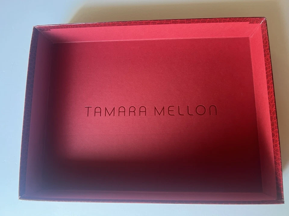 Botines Tamara Mellon Stark Tacón Alto Negro Diseñador en Caja 9.5 Moto Foto 4 de 4