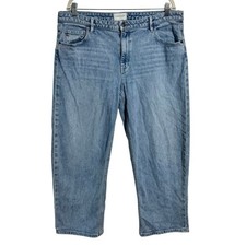 Lafayette 148 Bedford Mid Rise Sculpted Leg Jeans Light Wash Blue 33 Quite Lux