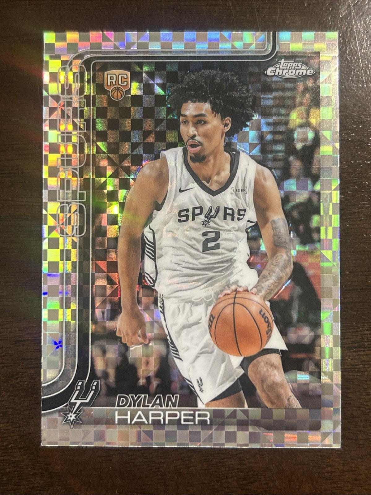2025-26 Topps Chrome - Dylan Harper #252 X-Fractor (RC)