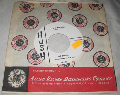 #ad #ad JOE SIMON It#x27;s A Miracle Land Of Love 45 Promo Hush Northern Soul Ramp;B 1960 $10.47