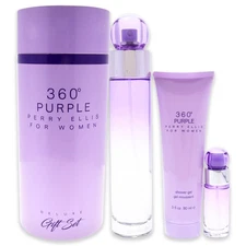 Perry Ellis 360 Purple - 3 pc Gift Set