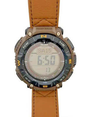 CASIO PROTREK PRG-340L-5JF Tough Solar Triple Sensor Kunstleder Mod 3513