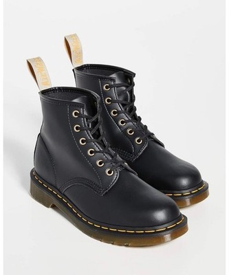 Dr. Martens Vegan 1460 8-Eye Boots in Black Felix Rub Off