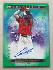 Ceddanne Rafaela (READ) 2024 Topps Inception /125 Green RC Auto Rookie Autograph
