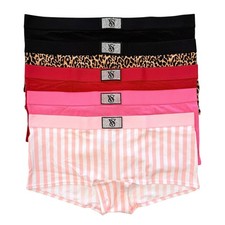 Victoria's Secret Shine Logo Patch Shortie Boyshort Panty Choose ONE Size M - L