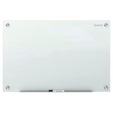 Quartet Glass Whiteboard, Magnetic Dry Erase White Board, 3' x 2', White