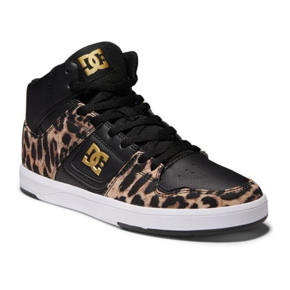 DC Cure High‑Top Skate Shoe Cheetah Print Women’s Size