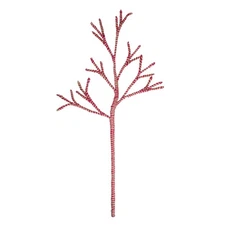 Melrose 29" Red and Beige Striped Branch Christmas Decoration