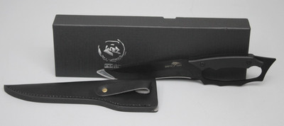 SMITH CHU Outdoor Abenteuermesser mit rutschfestem Griff ca. 28 cm Schwarz