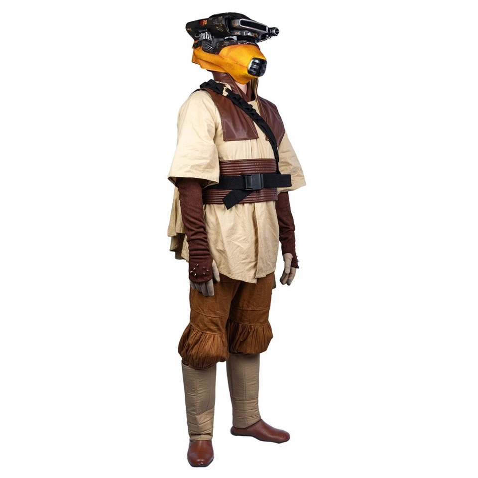 Star Wars Leia Boushh Bounty Hunter Cosplay Costume Helmet Adult Halloween Props - Image 3 of 4