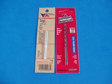 3/16 - 32 NS TAP WITH PROPER SIZE 22 VERMONT AMERICAN DRILL BIT MADE IN USA