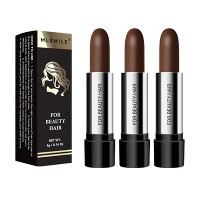 Hair Color Touch-Up Stick Hair Dye Pen, 3PCS Dark Brown Hair Color Stick, Long L