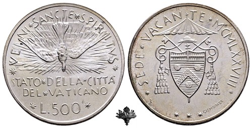 500 Lire Sede Vacante 1978 – Vatican – Monnaie De Collection