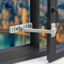 Selbstklebendes Fensterschloss Sicherheitsschutz f&uuml;r Kinder Haustiere verstellba