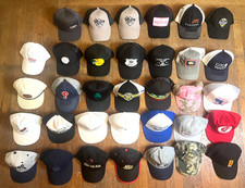 all snapback baseball hat lot of 23 caps various conditions trucker mesh vintage