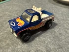 Vintage Mattel Hot Wheels 1977 Chevy Pickup Truck Blue with Red Logo Good Shape