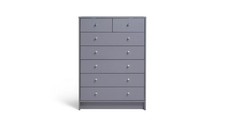 7 Drawer (5+2) Chest Of Drawers Grey Argos Home Malibu - New Boxed *Damaged