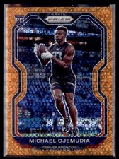 2020 Prizm Football Orange Disco Michael Ojemudia Broncos 317 RC