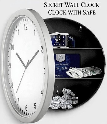 Geheime Wanduhr Safe versteckte Aufbewahrung Bargeld Schmuck Geld Haus Sicherheit Geschenk