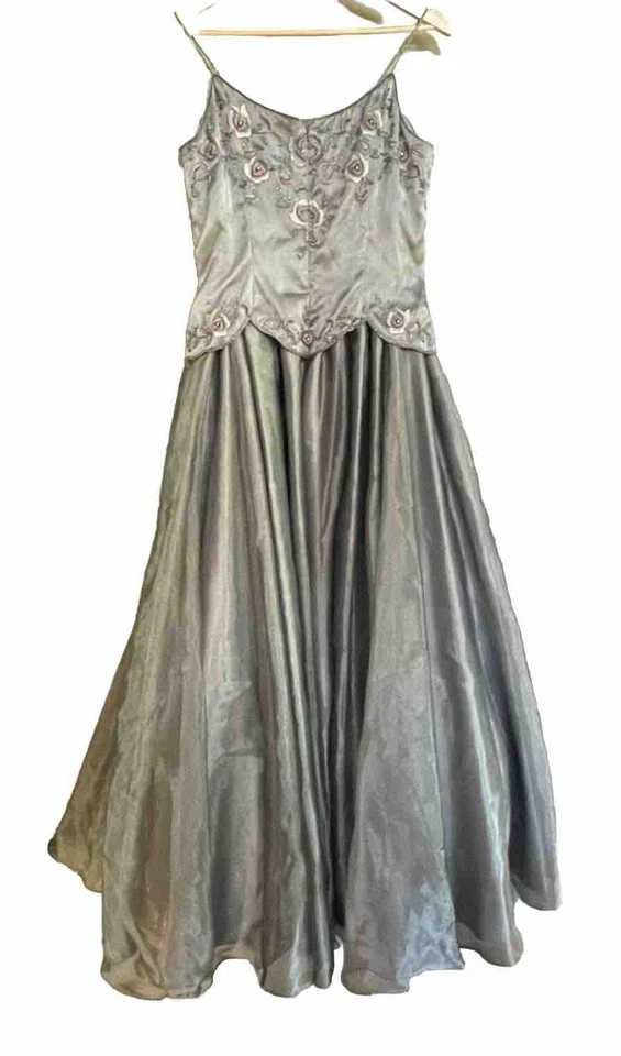 Платье Alyce Designs свадебное выпускное официальное без рукавов бисер женское размер 12 - Изображение 4 из 4