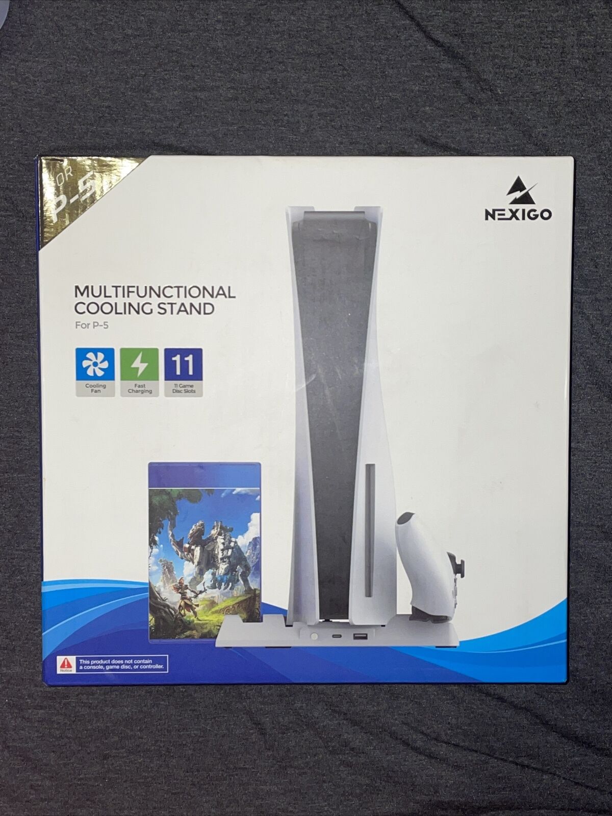 NEW For PS5 Nexigo 93％以上節約 Cooling Stand With Game Slots Digital 2021特集 + Chargers Disc Dual
