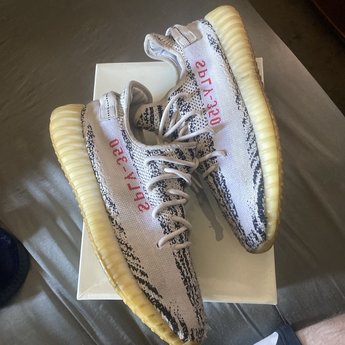Size 12 - adidas Yeezy Boost 350 V2 Low Zebra 889773948234| eBay