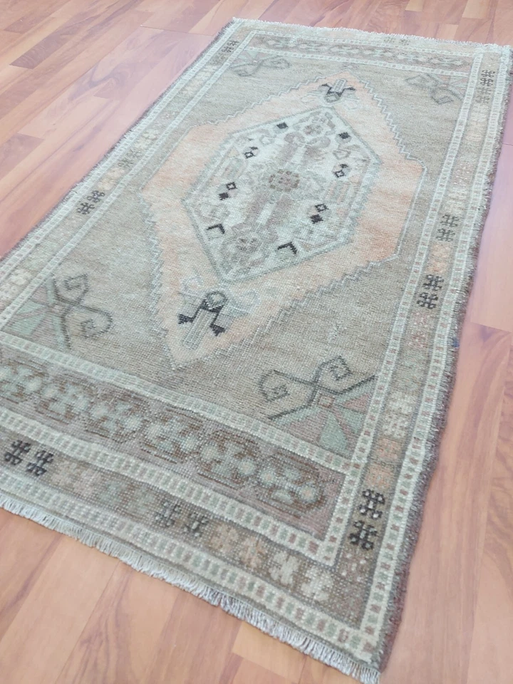 Alfombra Antigua Mediana Larga Única Alfombra Rara Decoración Oriental Alfombra Envío Gratis Alfombra ssss Foto 2 de 4