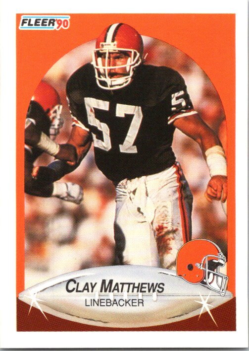 1990 Fleer -  VAR  #54b Clay Matthews