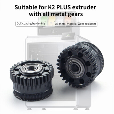 Extruder All-metal Gear Wear-resistance Gear fit for Creality K2 Plus 3D Printer