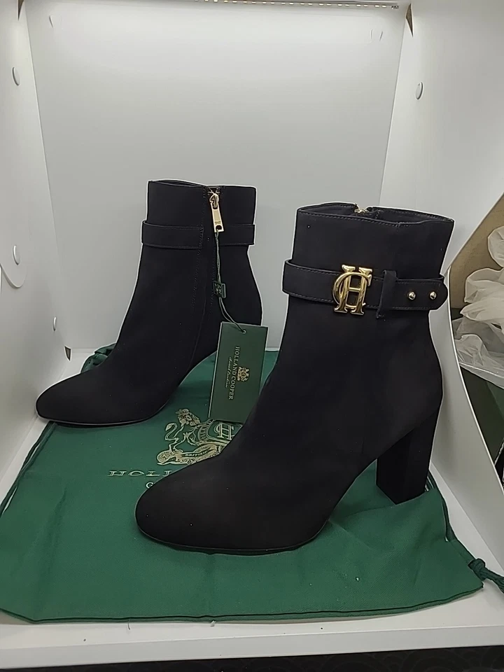 New Holland Cooper Mayfair Botín Gamuza Negro Talla 8 Foto 4 de 4