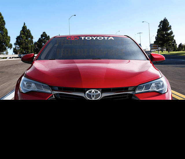 TOYOTA Windshield Banner Decal 36" Sticker TRD Corolla Camry Tundra