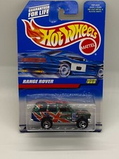 1997 Hot Wheels #868 Range Rover Classic SUV Green w/SB & British Racing Livery