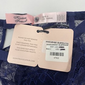Agent Provocateur Annoushka Navy Suspender AP2 Small NWT