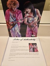 Autographed Eddie Van Halen/Sammy Hagar 8x10 Photo...Full PSA Letter