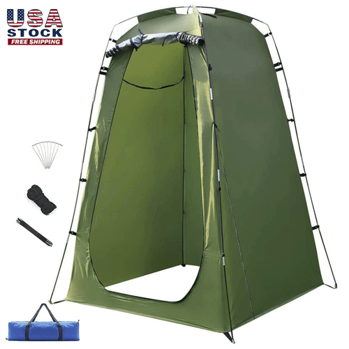 Pop Up Shower Tent Outdoor Camp Tent Privacy Shower Toilet Changing Hiking - Afbeelding 1 van 18