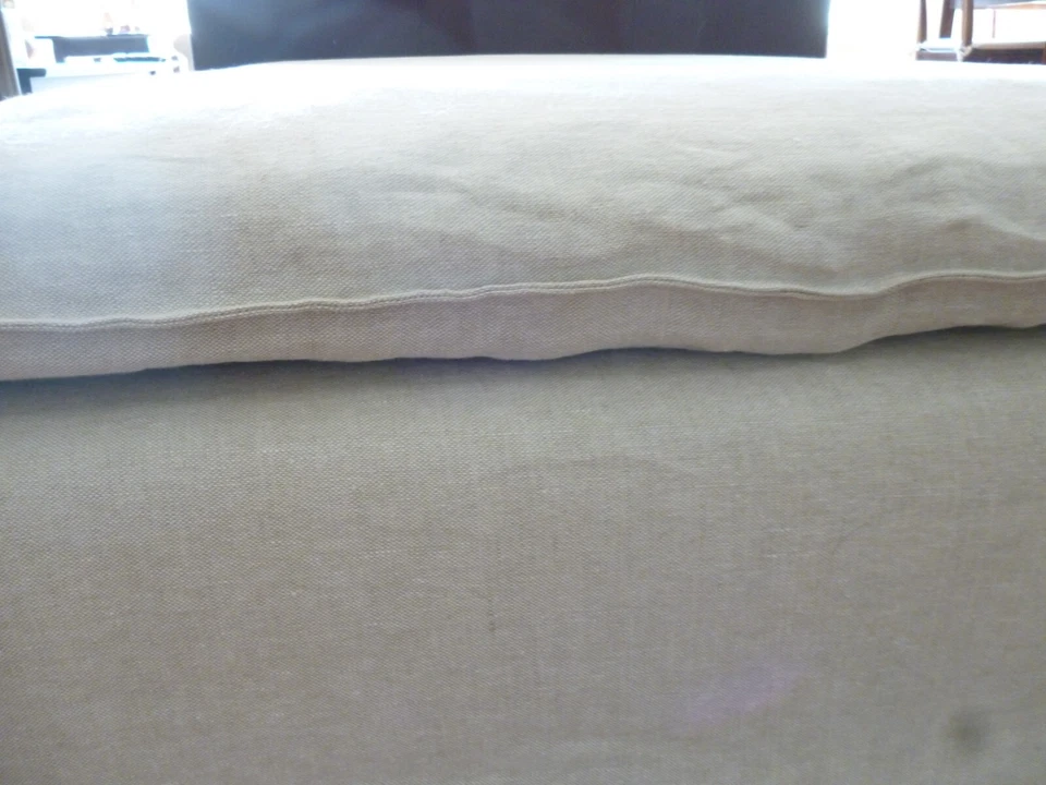 Fundas de lujo personalizadas 100 % lino SOLO para otomana IKEA SODERHAMN excelente estado Foto 4 de 4