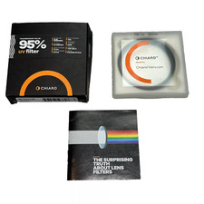 Chiaro 95 UV 55 mm Filter Aluminum Polished Optical Glass Camera Lens UVAT55