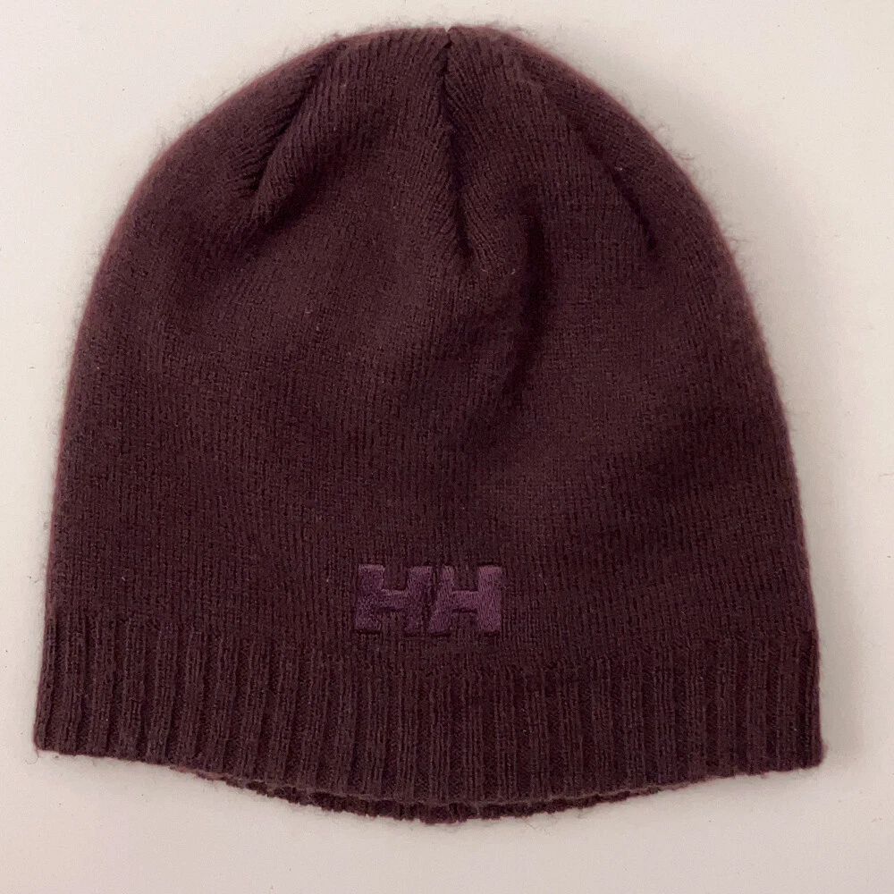 Helly Hensen dark plum winter beanie hat