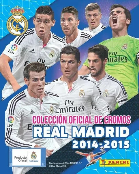 Real Madrid 2014/15 Panini - Álbum precintado y todas las pegatinas para pegar